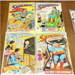COLLECTION OF 4 SUPERMAN 15 CENT COLLECTOR COMICS