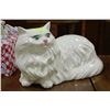 Image 1 : LARGE WHITE PEARLIZED CAT