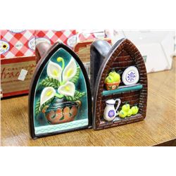 PAIR OF CERAMIC ORNAMENTS FROM MEXICO