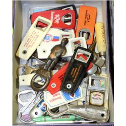 COLLECTION OF BOTTLE OPENERS