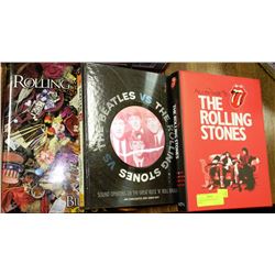 3 ROLLING STONES & BEATLES BOOKS
