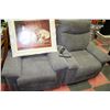 Image 1 : PAIR OF GREY FABRIC ELECTRIC RECLINING SOFA CHAIRS