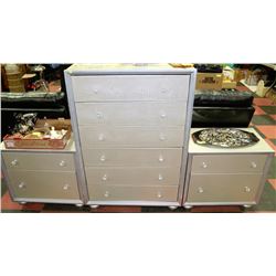 GREY SNAKESKIN STYLE 5 DRAWER CHEST OF DRAWER