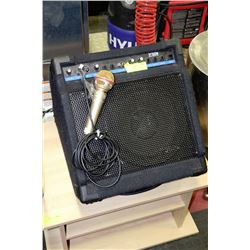 YORKVILLE 50WATT MIXER AMP WITH RETRO GOLD JVC MIC