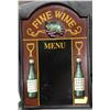 Image 1 : FINE WINE WOODEN 3D WALL PLAQUE 15.5"X23.5"