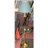 Image 1 : VINTAGE LAMP WITH ROUND GLASS TABLE BUILT IN