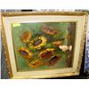 Image 1 : FRAMED OIL ON CANVAS PAINTING OF SUNFLOWERS-SIGNED