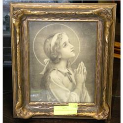 VINTAGE ANGEL FRAMED PICTURE