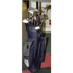 SET OF RIGHT HAND VERTEX GOLF CLUBS,BAG AND MORE