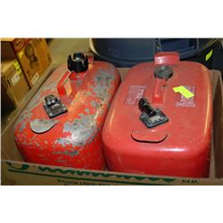 LOT OF 2 BOAT GAS TANKS