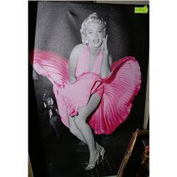 MARILYN MONROE CANVAS PIC 23"X36"