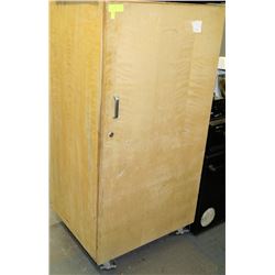 WOODEN CABINET WITH 4 SHELVES