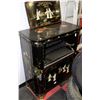 Image 1 : DAMAGED HANDPAINTED CHINOISERIE PATTERNED CABINET