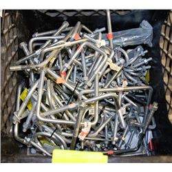 BIN WITH NEW U-CLAMPS