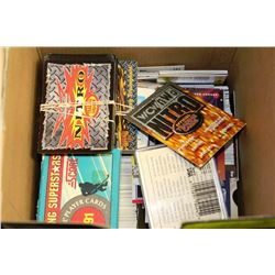 BOX OF APPROX 1000 COLLECTOR CARDS INCL. HOCKEY
