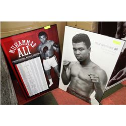 MOHAMMED ALI WALL PLAQUES X2