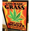 Image 1 : LARGE PICTURE " GOD MADE GRASS ..." 25" X 38"