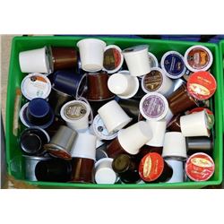 TUB WITH ASSORTED KEURIG PODS INCL.STARBUCKS,TIM