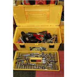 TOOLBOX WITH CONTENTS INCLUDING SOCKETS,