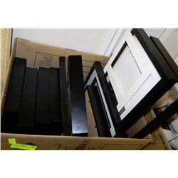 BOX OF ASSORTED PICTURE FRAMES