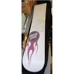 SANTA CRUZ SNOW BOARD & FIREFLY CASE WITHOUT