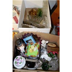 2 BOXES OF ESTATE COLLECTIBLES INCLUDING