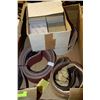 Image 1 : BOX OF ASSORTED SANDING PAPER FOR BELT SANDERS AND