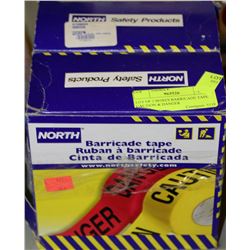 LOT OF 2 BOXES BARRICADE TAPE CAUTION & DANGER
