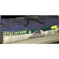 HEX DOME TENT 10'X8.8' FITS 3-4 PEOPLE