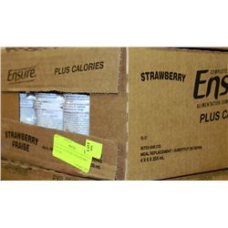 CASE OF 24 ENSURE STRAWBERRY FLAVOR