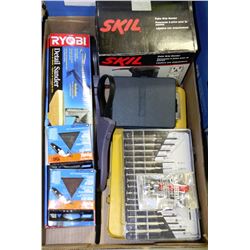 FLAT WITH TOOLS-SKIL PALM GRIP SANDER,RYOBI DETAIL