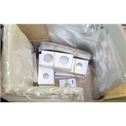 BOX WITH SLEEVES FOR COINS AND PAPER MONEY &