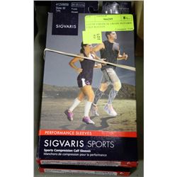 LOT OF 4 MEDICAL GRADE SIGVARIS CALF SLEEVES