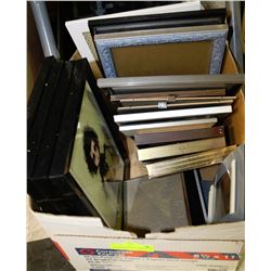 BOX OF ASSORTED PICTURE FRAMES WITH SET OF