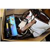 Image 1 : BOX OF ASSORTED CABLES,ELECTRONICS AND ETC
