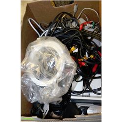 BOX WITH CABLES INCL. CO-AX CABLES AND MORE