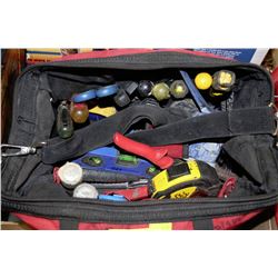 TOOL BAG WITH HAMMERS,SCREWDRIVERS,TAPE MEASURES,
