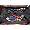 Image 1 : TOOL BAG WITH HAMMERS,SCREWDRIVERS,TAPE MEASURES,