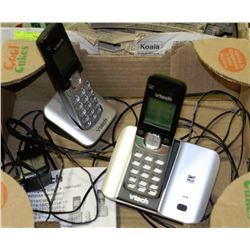 VTECH DUAL WIRELESS PHONE SET WITH 2 CHARGING