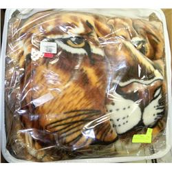 KING SIZE PLUSH LION BLANKET
