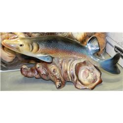 DECORATIVE RAINBOW TROUT FISH ORNAMENT