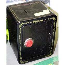 "MOSLER JUNIOR" METAL BANK - 6" X 6" X 9"H