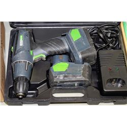 HAUSSMANN18V DRILL W/ 2 BATTERIES & CHARGER