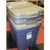Image 1 : BUNDLE OF RUBBERMAID TUBS WITH LIDS X4