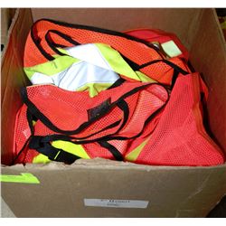 BOX WITH 6 NEW  SAFETY VESTS