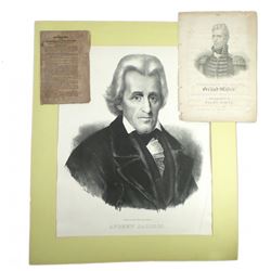 Andrew Jackson - Printed Ephemera (3)