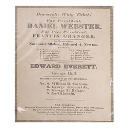 Daniel Webster - Presidential Campaign Broadside