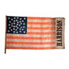 Image 1 : William H. Harrision - Silk and Linen Campaign Flag