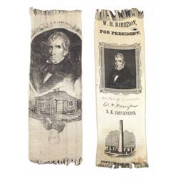 William H. Harrison - Two Campaign Ribbons