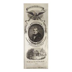 William H. Harrison - 1841 Reform Campaign Ribbon
